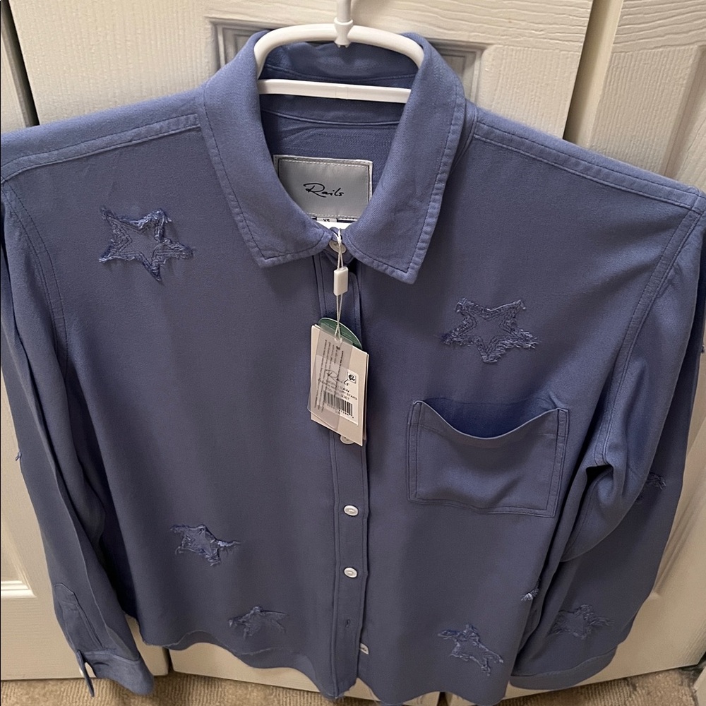 NEW Rails Ingrid Stars Blouse - Picture 2 of 5